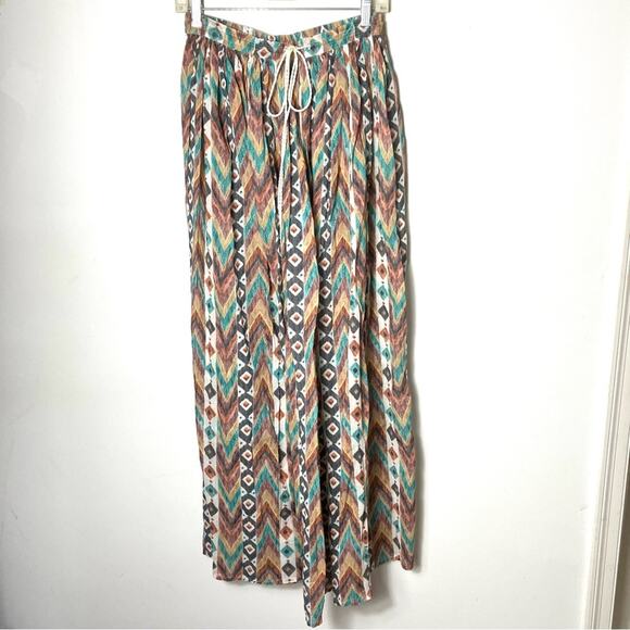 Free People Ikat Print Maxi Skirt Small - Picture 1 of 6